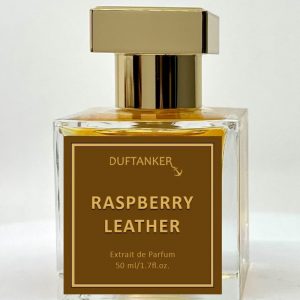 RASPBERRY LEATHER 50 ml auf weißem Hintergrund
